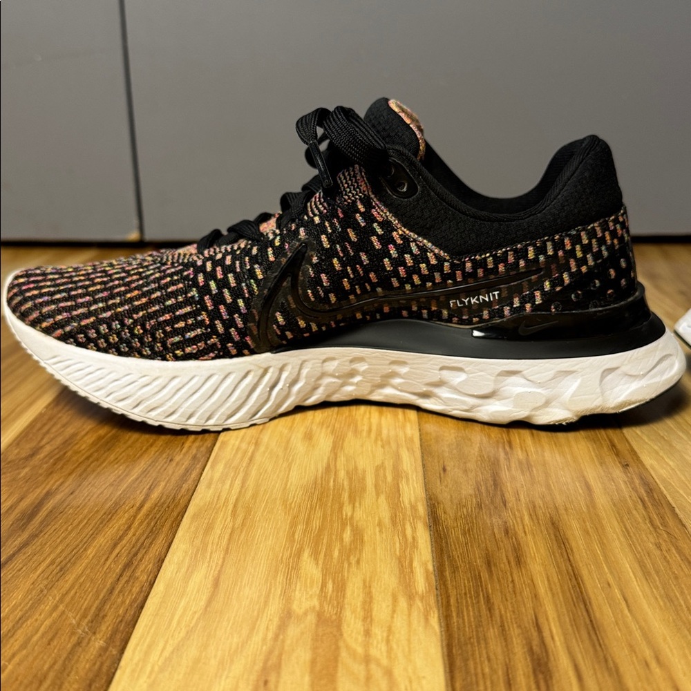 Nike React Infinity Run Flyknit 3 | Black Multi | Women’s Running Sneakers - Picture 5 of 11